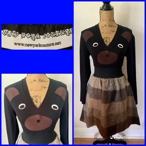 New York Couture Bear L/S Bubble Dress